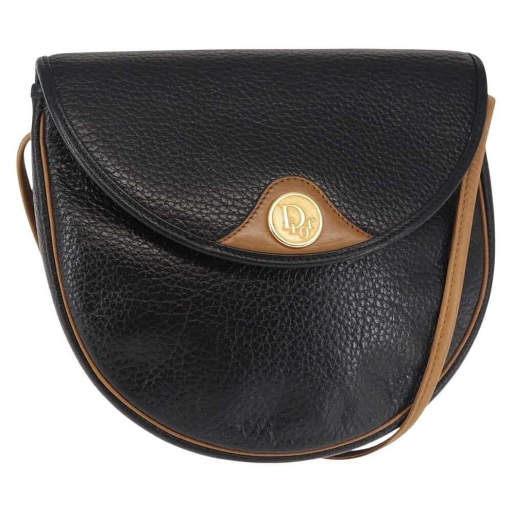 Dior Leather Shoulder Bag Black